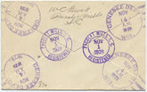 US South Carolina, Pacolet Mills 633, 636 Fancy Cancel Cover, "PM"